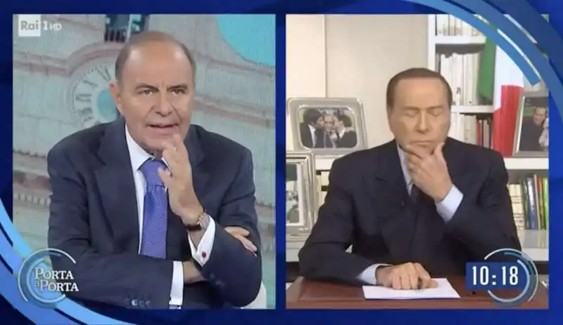 BRUNO VESPA E SILVIO BERLUSCONI