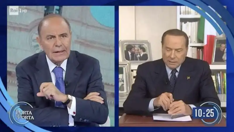 BRUNO VESPA E SILVIO BERLUSCONI