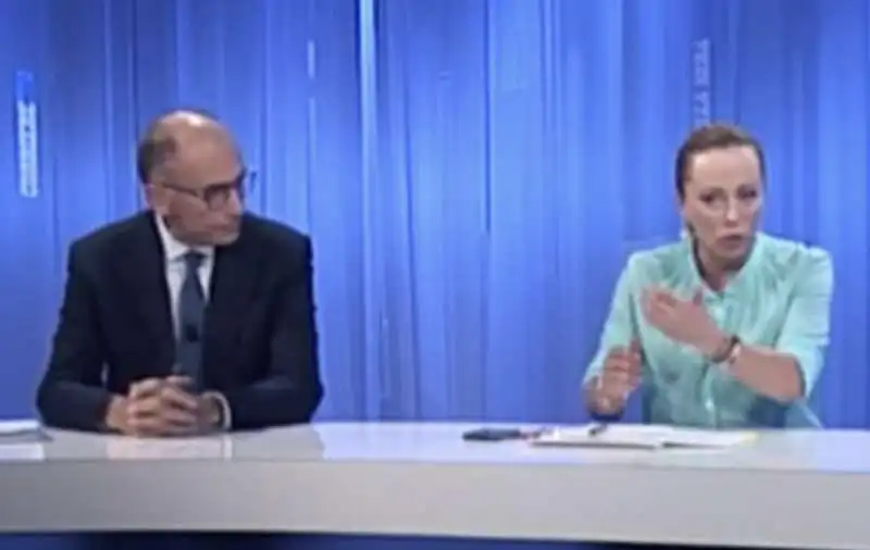 confronto enrico letta   giorgia meloni   corriere  