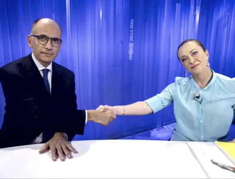 CONFRONTO LETTA MELONI 