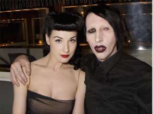 dita von teese marilyn manson