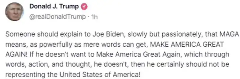 DONALD TRUMP CONTRO JOE BIDEN 