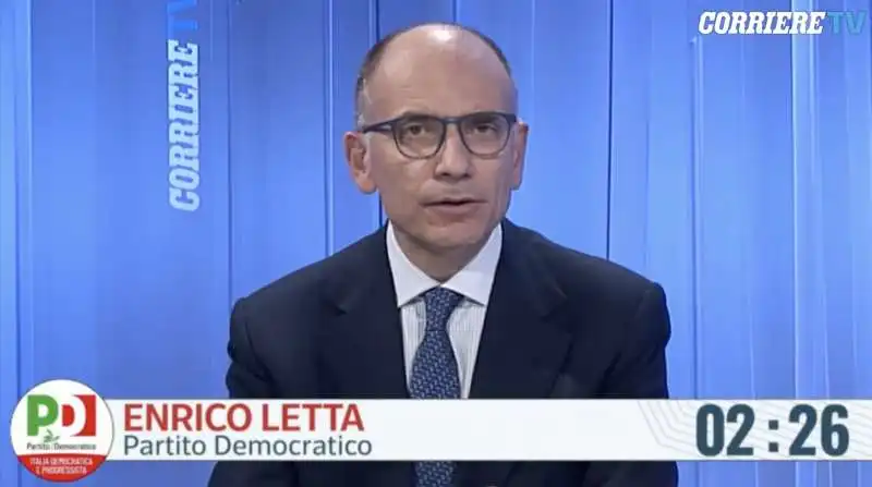 enrico letta confronto giorgia meloni al corriere