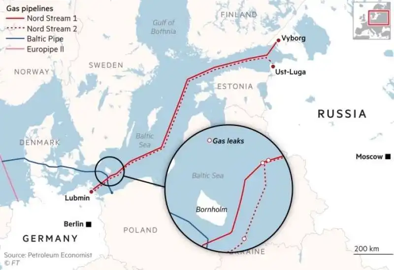 gasdotto nord stream danneggiato 1