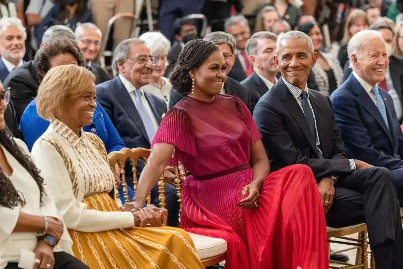 gli obama in platea