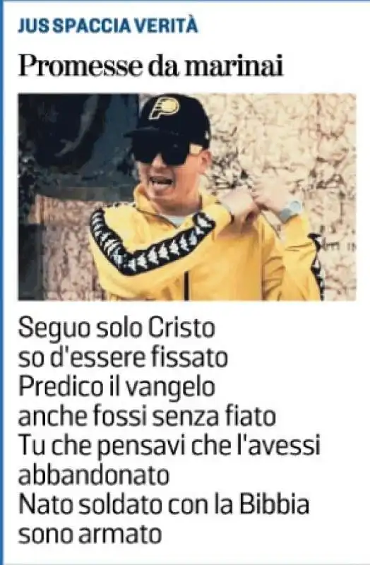 i testi dei rapper cristiani   jus spaccia verita