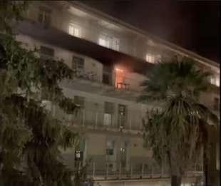 incendio all ospedale di pietra ligure savona