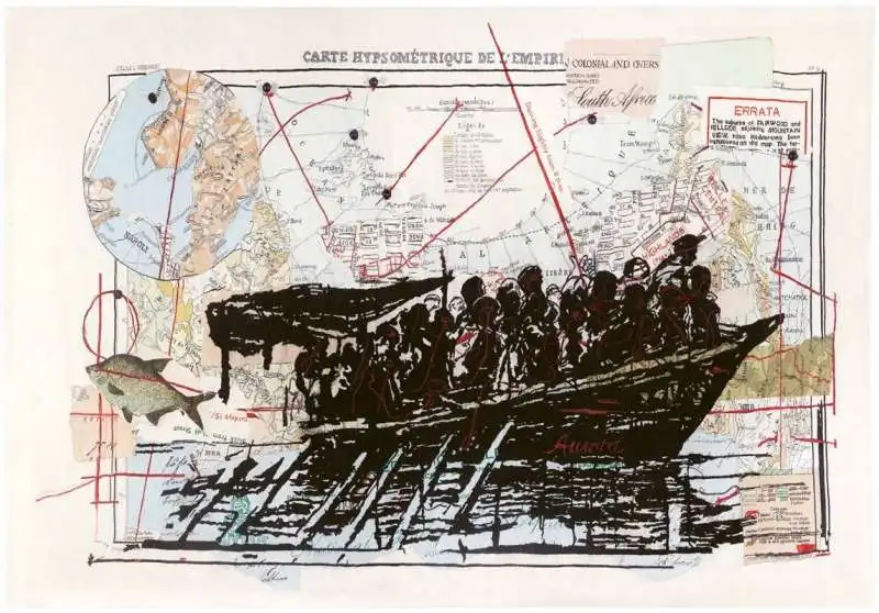 kentridge carte hypsometrique de l'empire russe