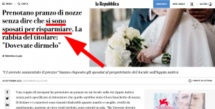 La Repubblica Si sono sposati per risparmiare