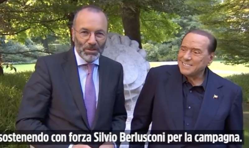 manfred weber silvio berlusconi 2