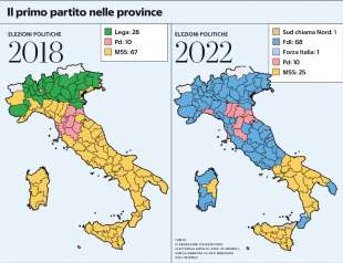 mappa del voto 2022