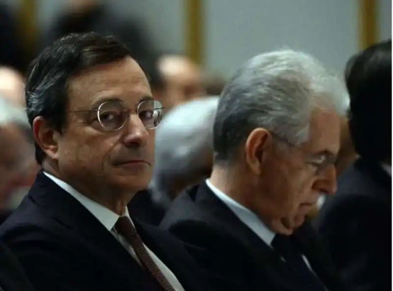 MARIO DRAGHI E MARIO MONTI