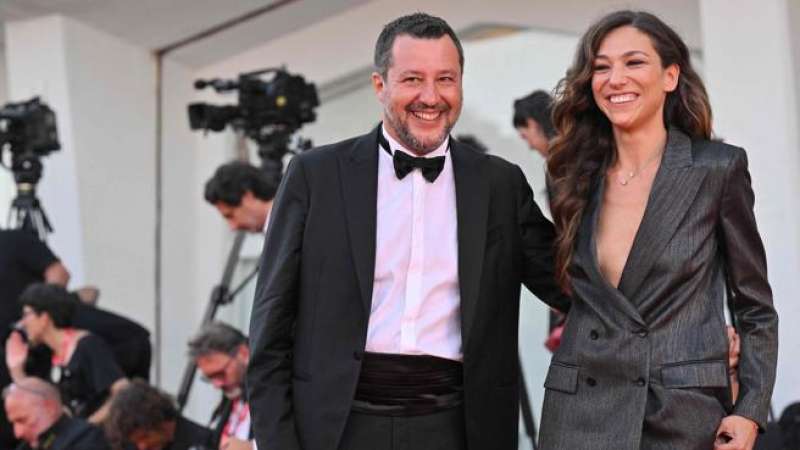 matteo salvini francesca verdini venezia 2