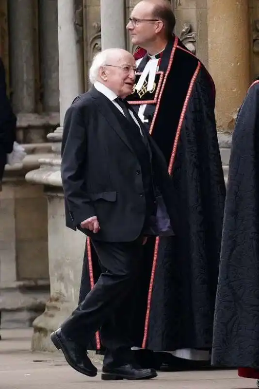 michael d higgins al funerale della regina elisabetta