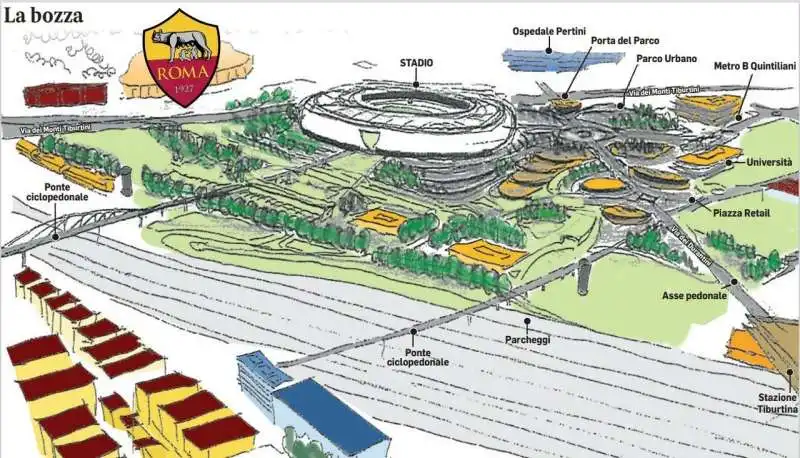 NUOVO STADIO ROMA PIETRALATA BOZZA