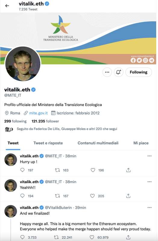 profilo twitter del mite hackerato 1