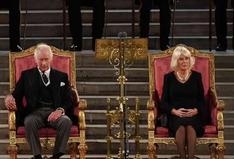 re carlo e camilla in parlamento 1