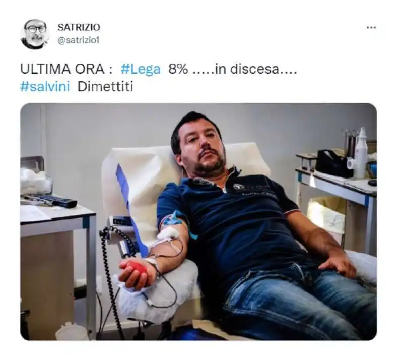 salvini   meme sul risultato elettorale della lega 3