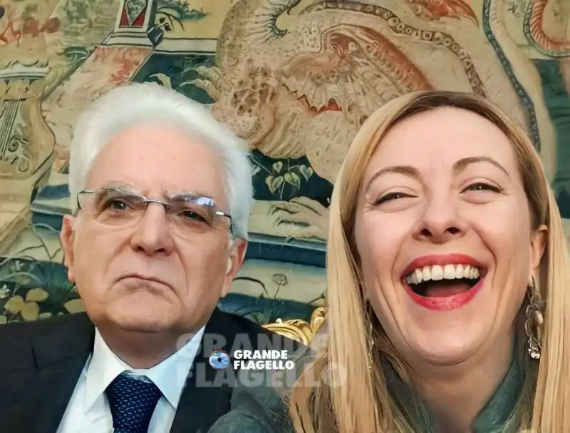 SERGIO MATTARELLA GIORGIA MELONI MEME