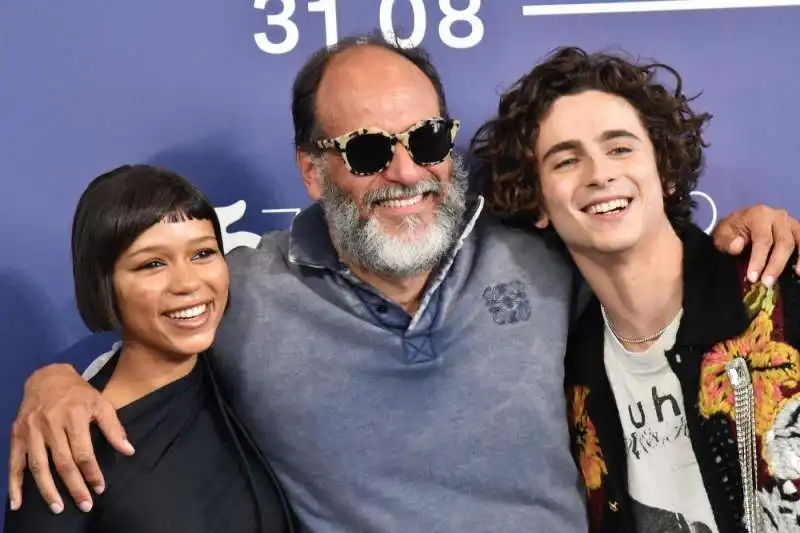 taylor russel luca guadagnino timothee chalamet 