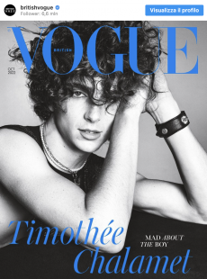 TIMOTHEE CHALAMET SU VOGUE