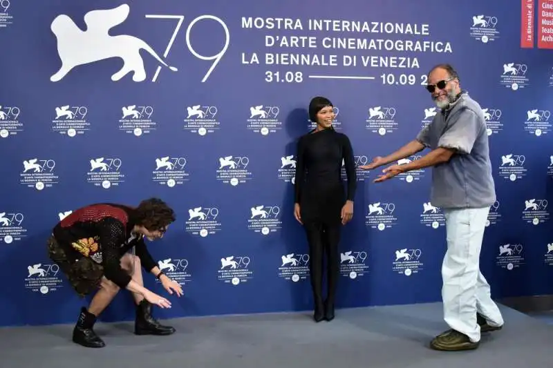 timothee chalamet  taylor russel luca guadagnino 