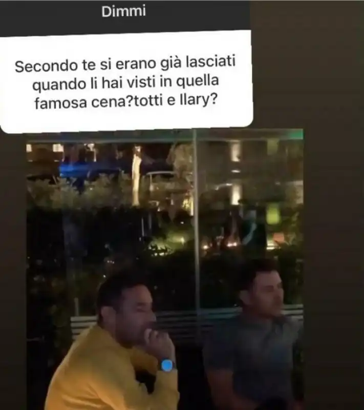 TOTTI A LA VILLA CON ILARY E A POCHI TAVOLI DI DISTANZA NOEMI