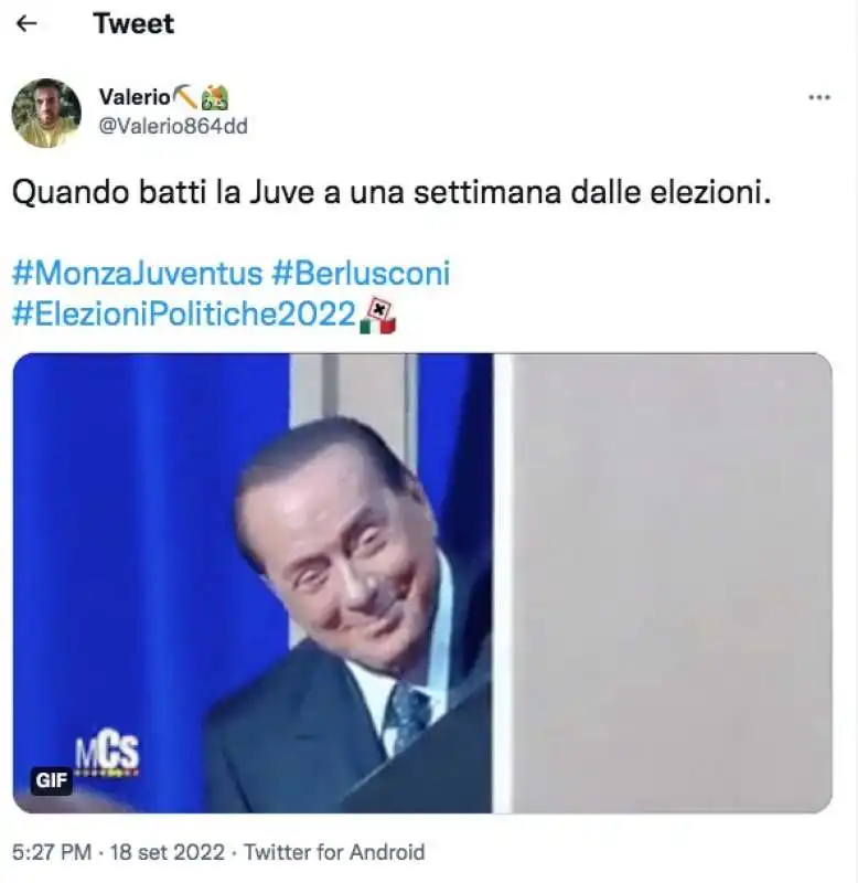 tweet berlusconi monza juventus