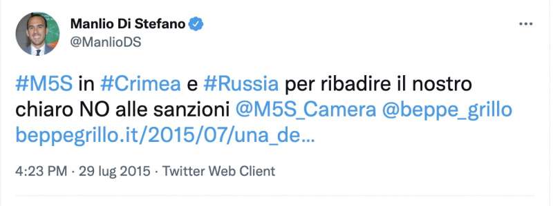 tweet manlio di stefano