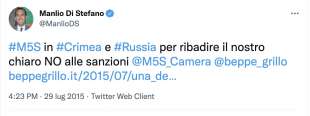 tweet manlio di stefano