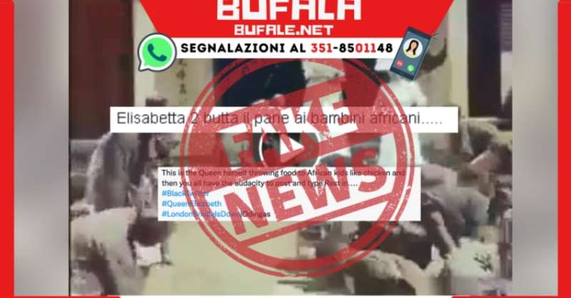 video fake regina elisabetta africa