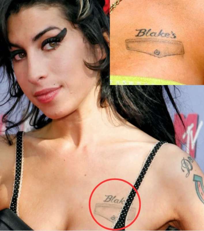 amy winehouse tatuaggio seno