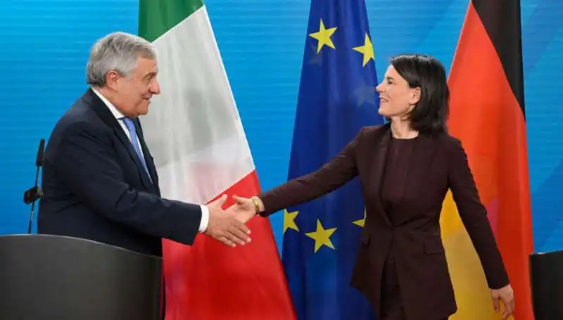 ANTONIO TAJANI ANNALENA BAERBOCK 