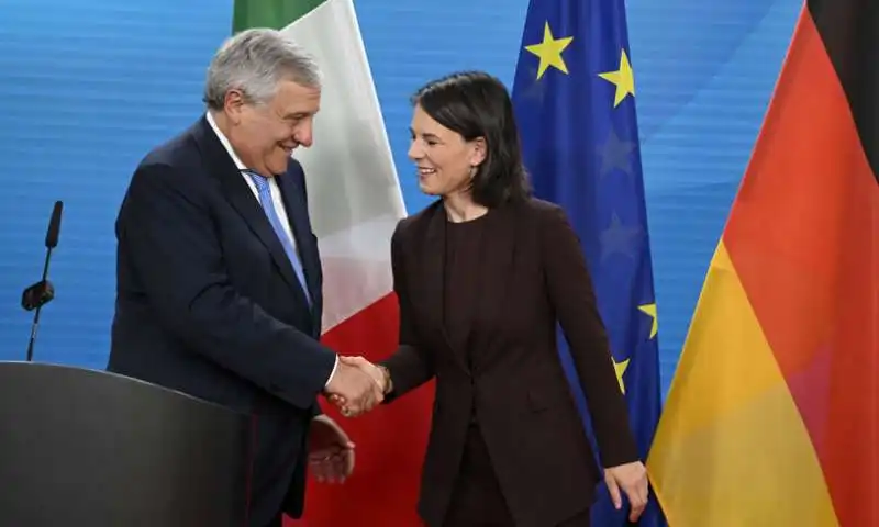 ANTONIO TAJANI ANNALENA BAERBOCK 