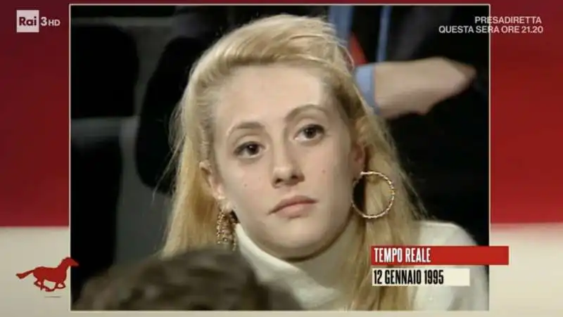 arianna meloni ospite della trasmissione tv tempo reale di michele santoro   12 gennaio 1995   7