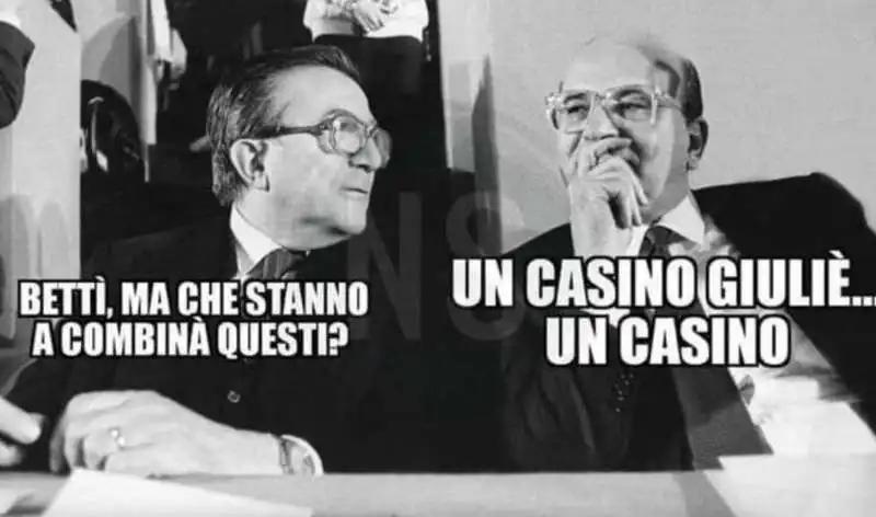 BETTINO CRAXI E GIULIO ANDREOTTI MEME BY OSHO