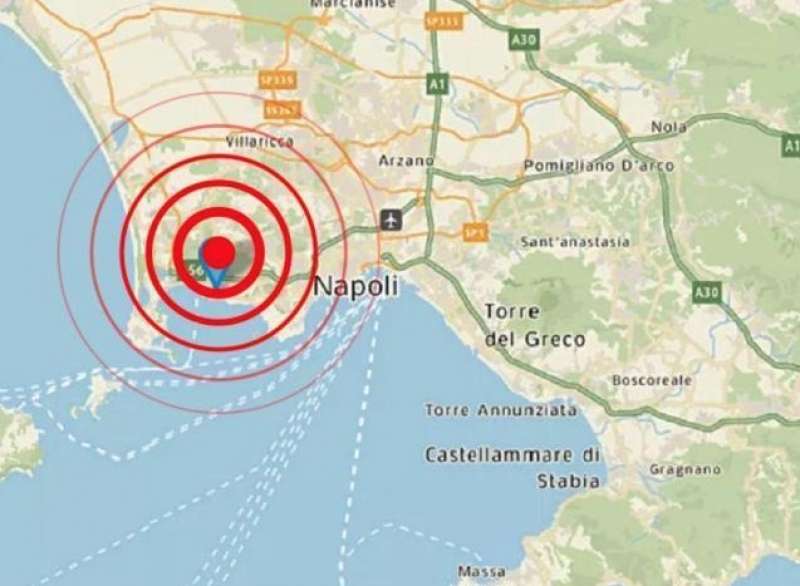 CAMPI FLEGREI - NAPOLI - SCOSSA DI TERREMOTO - 27 SETTEMBRE 2023