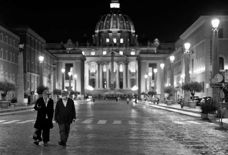 dago e marco giusti NEL DOCU-FILM ROMA SANTA E DANNATA