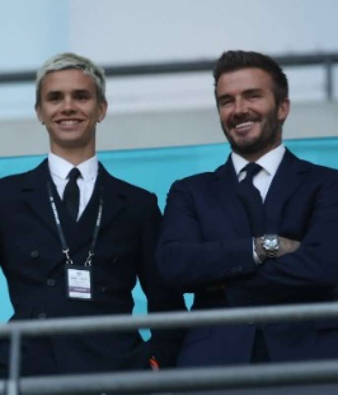 david beckham e il figlio romeo