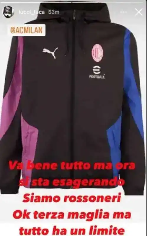 DIVISA NERAZZURRA DEL MILAN 