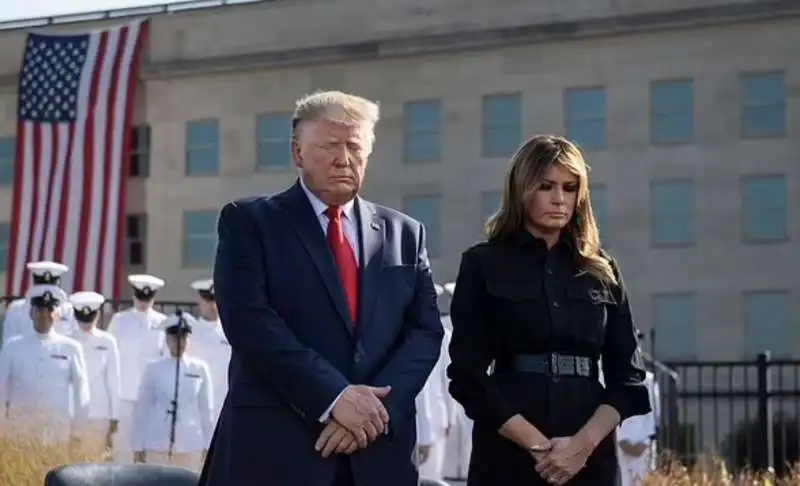 donald e melania trump al pentagono 