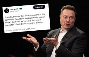 elon musk minaccia di fare causa all'adl 1