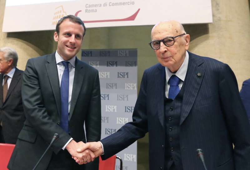 emmanuel macron giorgio napolitano 1