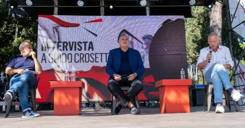 fabrizio desposito - guido crosetto - peter gomez alla festa del fatto quotidiano