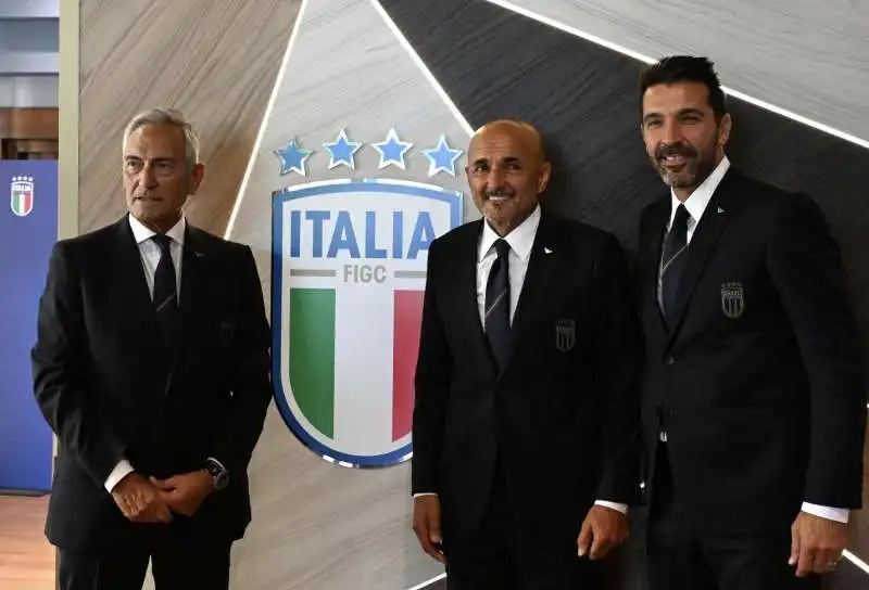 gabriele gravina   luciano spalletti    gigi buffon 