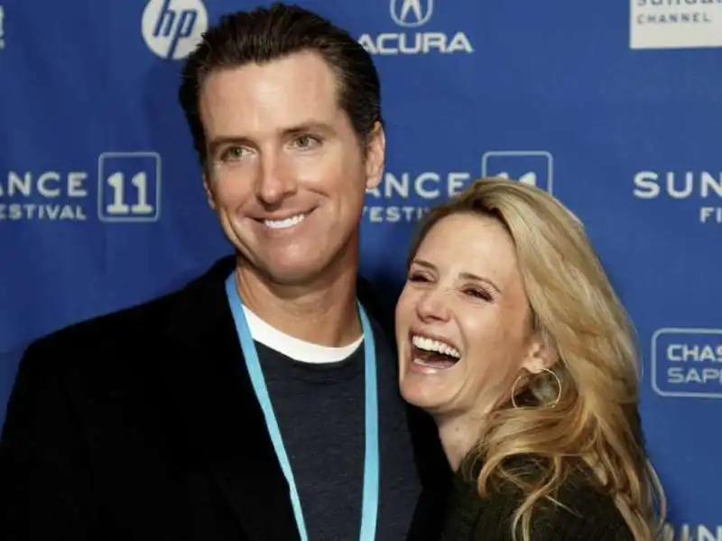 gavin e jennifer siebel newsom   7