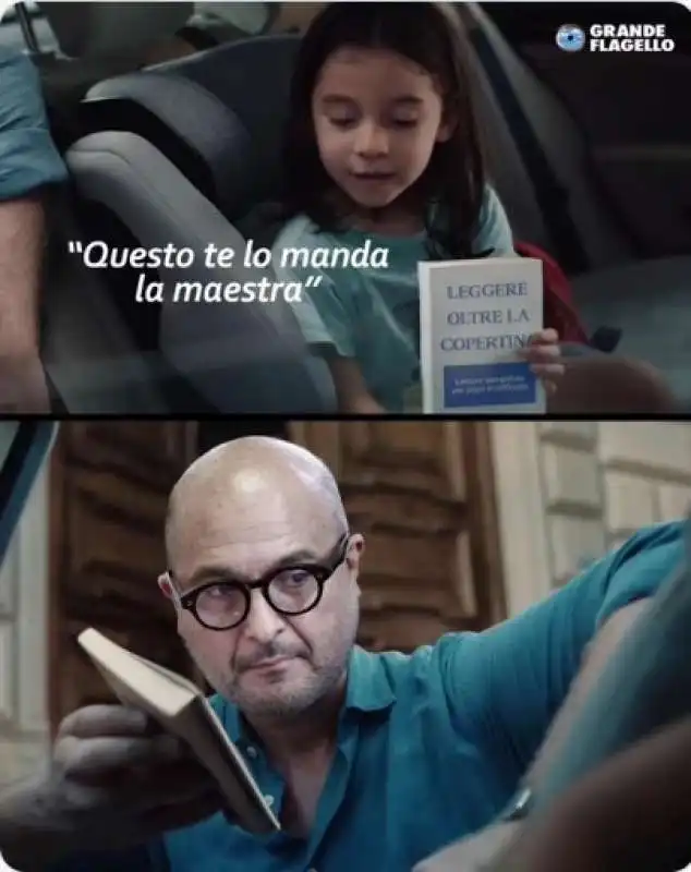 gennaro sanguliano e lo spot esselunga sulla pesca - meme il grande flagello

