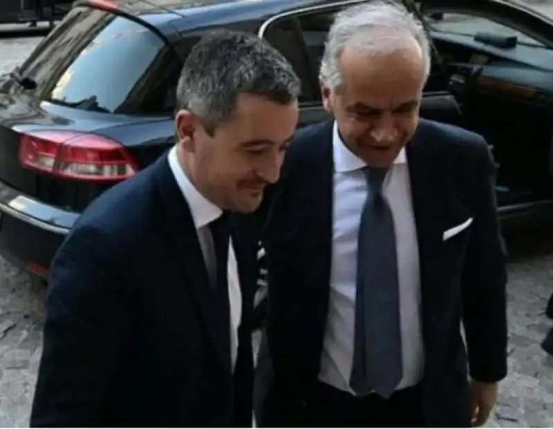 Gerald Darmanin e Matteo Piantedosi