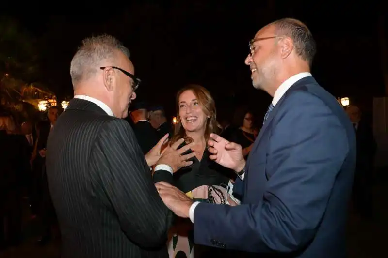 gianfranco rotondi la moglie maria grazia e angelino alfano  foto di bacco