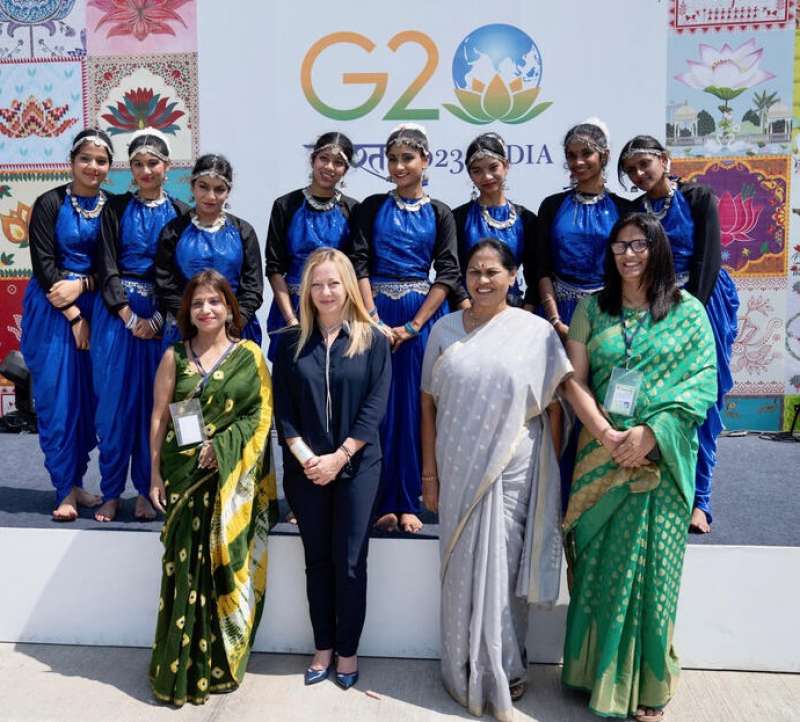 giorgia meloni a new delhi per il g20